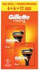 Lames Fusion 6+6 - GILLETTE dans le catalogue Intermarché