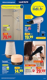 Prix et réduction Sèche-Cheveux dans le prospectus Lidl en cours Offre Sèche-Cheveux dans le catalogue Lidl du moment à la page 47