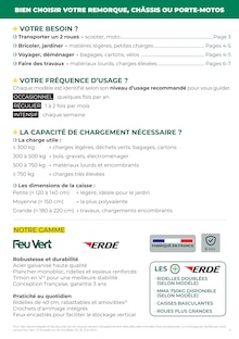 Catalogue Feu Vert de la semaine 36, "LE GUIDE REMORQUES & ACCESSOIRES", page 2, 13/04/2026 - 31/12/2026 Prospectus Feu Vert en cours, "LE GUIDE REMORQUES & ACCESSOIRES", page 2 sur 8