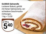 Sahnerolle im Angebot bei GLOBUS in Hofheim Sahnerolle Angebote von GLOBUS bei GLOBUS Hofheim für 5,40 €