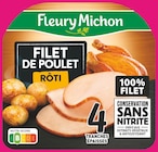 Filet de poulet rôti sans nitrite - FLEURY MICHON dans le catalogue Intermarché