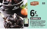 Moules de corde bio nettoyées et prêtes à cuire - L'Atelier Poissonnerie en promo chez E.Leclerc Troyes à 6,99 €