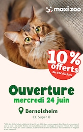 Catalogue Maxi Zoo avec 4 pages de promos Prospectus Maxi Zoo, "Ouverture", pages, 24/06/2026 - 30/06/2026