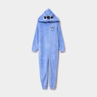 Combinaison pyjama effet velours Stitch bleu fille dans le catalogue La Halle