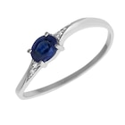 Promo Bague en or gris saphir et diamants à 254,00 € dans le catalogue E.Leclerc à Basse-Goulaine