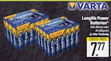 Longlife Power Batterien AAA (Micro) im Angebot bei EDEKA in Augsburg Longlife Power Batterien AAA (Micro) Angebote von Varta bei EDEKA Augsburg für 7,77 €