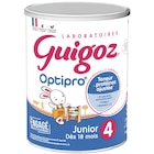 Optipro 4 - GUIGOZ JUNIOR - Carrefour à Angers Optipro 4 - GUIGOZ JUNIOR en promo chez Carrefour Angers à 10,29 €