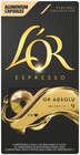 Capsules de café x10 absolu intensité 9 - L'OR en promo chez Intermarché Super Rezé à 1,31 €