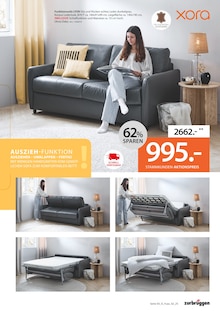 Couch im aktuellen ZurbrĂĽggen Prospekt (Oberhausen) Couch im ZurbrĂĽggen Prospekt "Schlafsofa Spezial" mit 8 Seiten (Oberhausen)