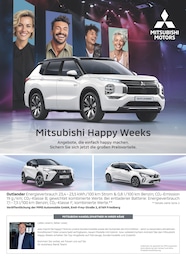 Mitsubishi Prospekt für Stadtbergen mit 1 Seite Mitsubishi Prospekt für Stadtbergen: "Mitsubishi Happy Weeks", 1 Seite, 15.09.2025 - 13.10.2025