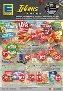 EDEKA Prospekt der Woche "Aktuelle Angebote" Seite 1, 13.10.2025 bis 18.10.2025 für Krefeld Aktueller EDEKA Prospekt "Aktuelle Angebote" Seite 1 von 24 Seiten für Krefeld