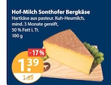 V-Markt Mindelheim - Hof-Milch Sonthofer Bergkäse Angebot im Prospekt Hof-Milch Sonthofer Bergkäse bei V-Markt im Mindelheim Prospekt für 1,39 €