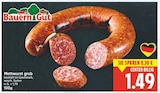 Mettwurst grob von Bauern Gut für 1,49 € bei E center im Angebot Mettwurst grob von Bauern Gut im aktuellen E center Prospekt