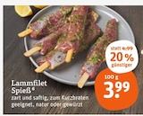 Lammfilet Spieß im Angebot bei tegut in Stuttgart Lammfilet Spieß Angebote bei tegut Stuttgart für 3,99 €