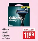 Mach3 Klingen Angebote von Gillette bei famila Nordost Falkensee für 11,99 €