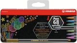 Boîte métal de 8 feutres pen 68 métallisés à pointe moyenne - STABILO en promo chez Fnac Boîte métal de 8 feutres pen 68 métallisés à pointe moyenne - STABILO dans le catalogue Fnac