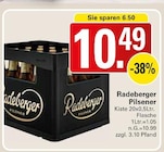 Pilsener Angebote von Radeberger bei WEZ Minden für 10,49 €