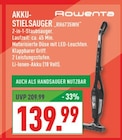 AKKU-STIELSAUGER RH6735WH Angebote von Rowenta bei Marktkauf Münster für 139,99 €