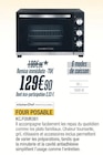 Four posable - KITCHENCHEF PROFESSIONAL - Proxi Confort à Épinal Four posable - KITCHENCHEF PROFESSIONAL en promo chez Proxi Confort Épinal à 129,90 €