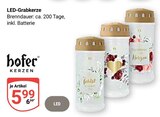 Aktuelles LED-Grabkerze Angebot bei GLOBUS in Völklingen ab 5,99 €