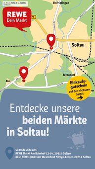 REWE Prospekt der Woche "Dein Markt" Seite 1, 12.05.2025 bis 17.05.2025 für Soltau Aktueller REWE Prospekt "Dein Markt" Seite 1 von 34 Seiten für Soltau