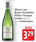 Freischütz Müller-Thurgau trocken Q.b.A. bei EDEKA im Prospekt "" für 3,29 €