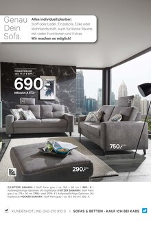 Sofa im aktuellen Kabs Prospekt (Leipzig) Sofa im Kabs Prospekt "BLACK WEEKS" mit 38 Seiten (Leipzig)