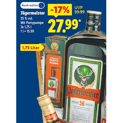 Jägermeister mit Partypumpe