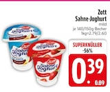 Sahne-Joghurt Angebote von Zott bei EDEKA Friedrichshafen für 0,39 €