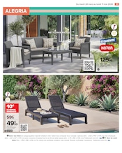 Chaise Longue en promo dans le catalogue Carrefour à la page 31