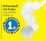 Katzenball mit Feder für 1,00 € bei TEDi im Angebot Katzenball mit Feder im aktuellen TEDi Prospekt