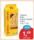 Keks Cream Schoko von Leibniz im aktuellen budni Prospekt
