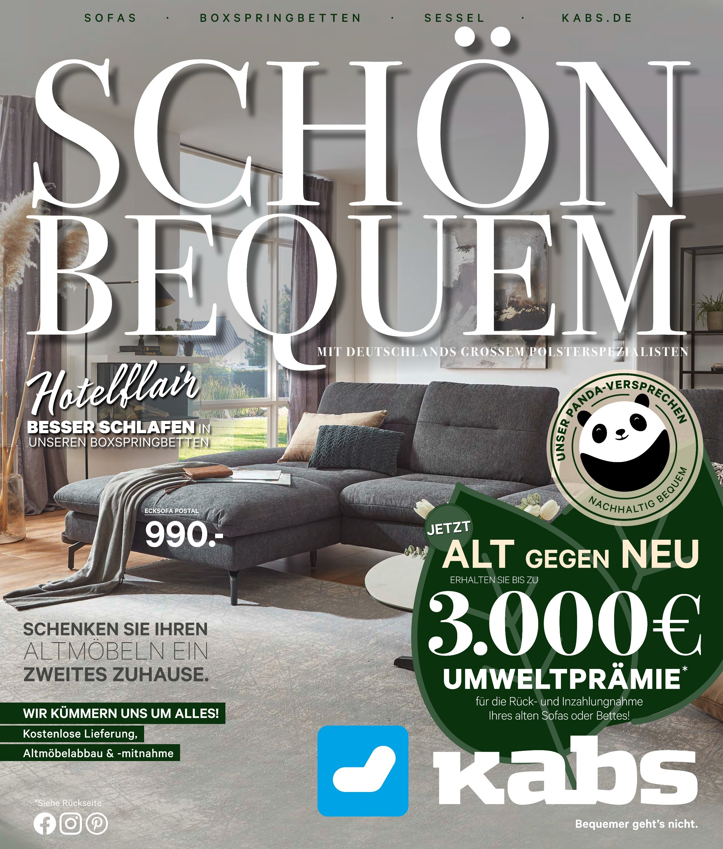 Kabs Prospekt für Weisen mit 38 Seiten Kabs Prospekt für Weisen: "SCHÖN BEQUEM-ALT GEGEN NEU", 38 Seiten, 10.01.2022 - 02.02.2022