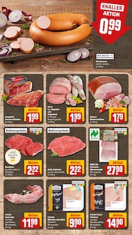 Fleisch im REWE Prospekt "Dein Markt" mit 20 Seiten (Pforzheim)