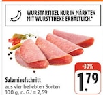 nah und gut - Salamiaufschnitt Angebot im Prospekt Salamiaufschnitt bei nah und gut im Prospekt "" für 1,79 €