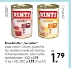 Nassfutter 400 g im Angebot bei Hellweg in Monheim Nassfutter 400 g Angebote von Rinti bei Hellweg Monheim für 1,79 €