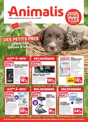 Promos Croquettes Chien dans le catalogue "DES PETITS PRIX pour nos boules d'amour" de Animalis Croquettes Chien en promo dans le catalogue Animalis à la page 1