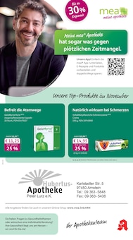 Aktueller mea - meine apotheke Prospekt "Unsere November-Angebote" Seite 1 von 4 Seiten