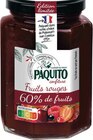Confiture de Fruits Rouges 60% de Fruits - PAQUITO dans le catalogue Intermarché Contact