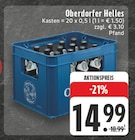 EDEKA Borchen - Oberdorfer Helles Angebot im Prospekt Oberdorfer Helles bei EDEKA im Borchen Prospekt für 14,99 €