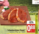 Schweinerücken Steaks im E xpress Prospekt Schweinerücken Steaks von im aktuellen E xpress Prospekt für 0,88 €