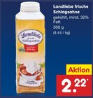 frische Schlagsahne Angebote von Landliebe bei Netto Marken-Discount Koblenz für 2,22 €