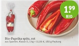 Bio-Paprika spitz, rot Angebote von Bio bei tegut Weimar für 1,99 €