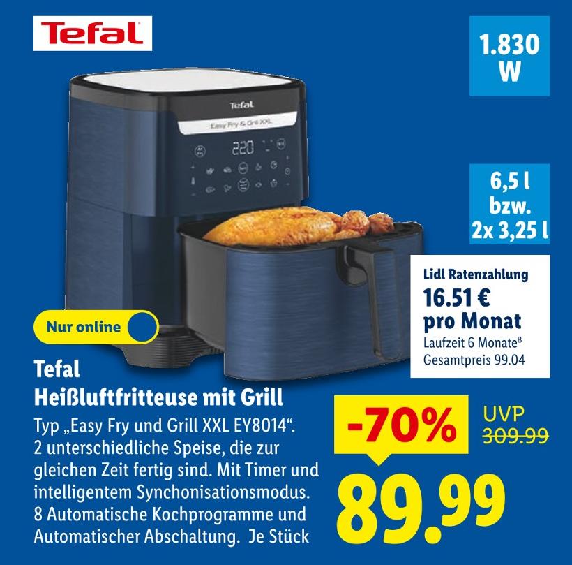 Heißluftfritteuse mit Grill