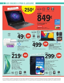 Promo Lenovo dans le catalogue E.Leclerc du moment à la page 6