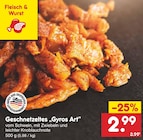 Geschnetzeltes "Gyros Art" Angebote bei Netto Marken-Discount Braunschweig für 2,99 €