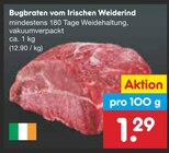 Bugbraten vom Irischen Weiderind im Angebot bei Netto Marken-Discount in Salzgitter Bugbraten vom Irischen Weiderind Angebote bei Netto Marken-Discount Salzgitter für 1,29 €