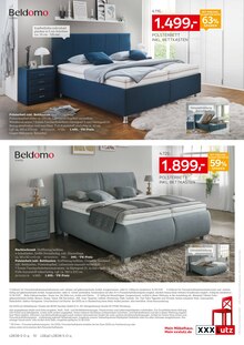 Bett im aktuellen XXXLutz Möbelhäuser Prospekt (Salzgitter) Bett im XXXLutz Möbelhäuser Prospekt "Beldomo Spezial" mit 10 Seiten (Salzgitter)