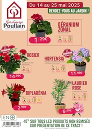 Catalogue Jardineries & Animaleries de Jardinerie Poullain à Trappes, avec 6 pages Prospectus Jardineries & Animaleries de Jardinerie Poullain à Trappes: "RENDEZ-VOUS AU JARDIN !", 6 pages, 14/05/2025 - 25/05/2025