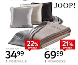Wohndecke „Uni-Doubleface“ oder Kissenhülle „Uni-Doubleface“ im XXXLutz Möbelhäuser Prospekt Wohndecke „Uni-Doubleface“ oder Kissenhülle „Uni-Doubleface“ von Joop! im aktuellen XXXLutz Möbelhäuser Prospekt für 34,99 €